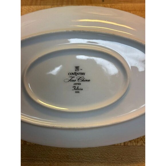 Coventry Felicia Gravy Boat with Underplate – 9" Vintage Japan Fine China – Flor - Picture 6 of 6